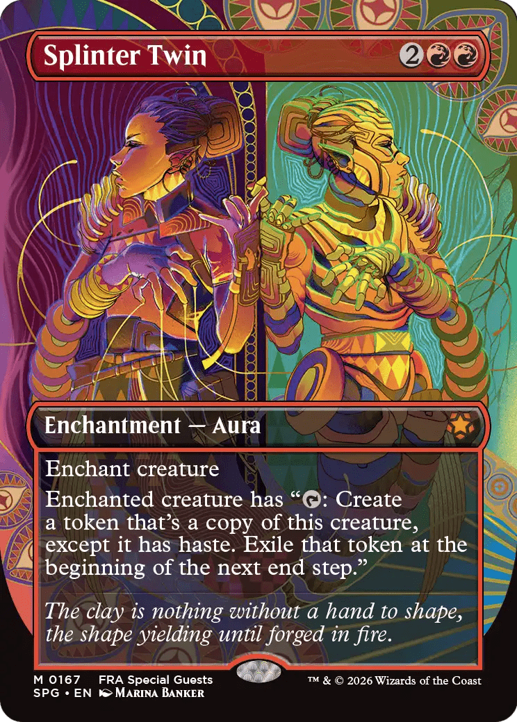 Splinter Twin (Borderless) [Reality Fracture Special Guests] MTG Single Magic: The Gathering  | Multizone: Comics And Games