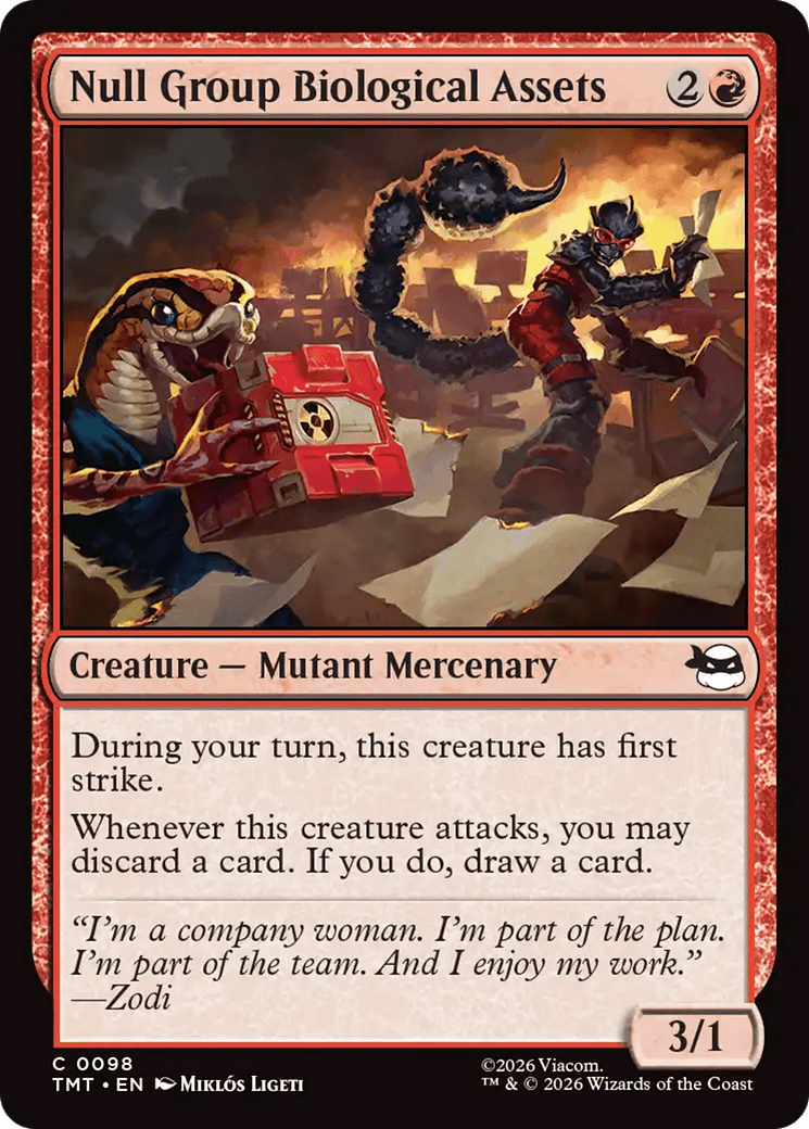Null Group Biological Assets [Teenage Mutant Ninja Turtles] MTG Single Magic: The Gathering  | Multizone: Comics And Games