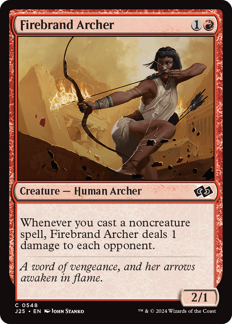 Firebrand Archer [Foundations Jumpstart] MTG Single Magic: The Gathering  | Multizone: Comics And Games