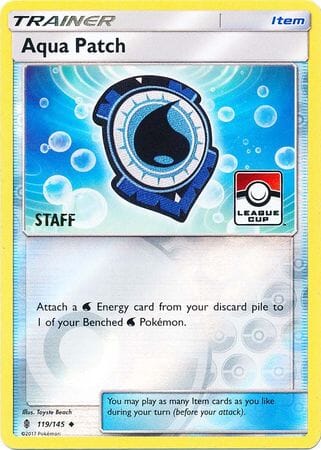 Aqua Patch (119/145) (League Promo Staff) [Sun & Moon: Guardians Rising] Pokemon Single Pokémon  | Multizone: Comics And Games