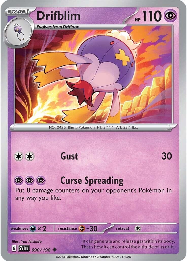 Drifblim (090/198) [Scarlet & Violet: Base Set] Pokemon Single Pokémon  | Multizone: Comics And Games