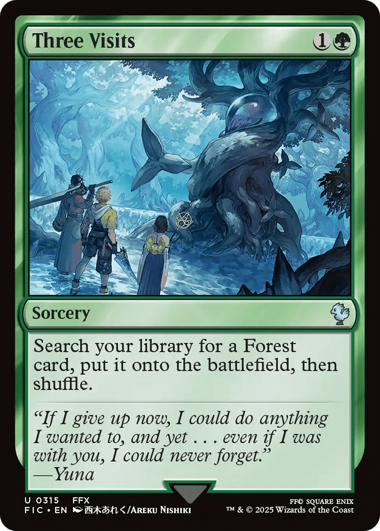 Three Visits [FINAL FANTASY Commander] MTG Single Magic: The Gathering  | Multizone: Comics And Games