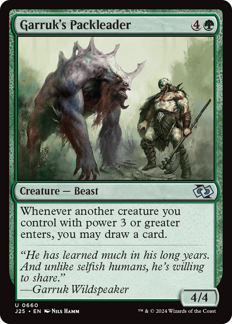 Garruk's Packleader [Foundations Jumpstart] MTG Single Magic: The Gathering  | Multizone: Comics And Games