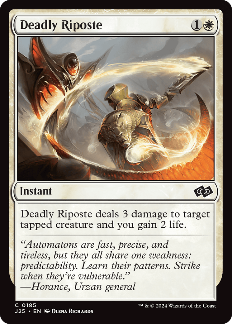 Deadly Riposte [Foundations Jumpstart] MTG Single Magic: The Gathering  | Multizone: Comics And Games