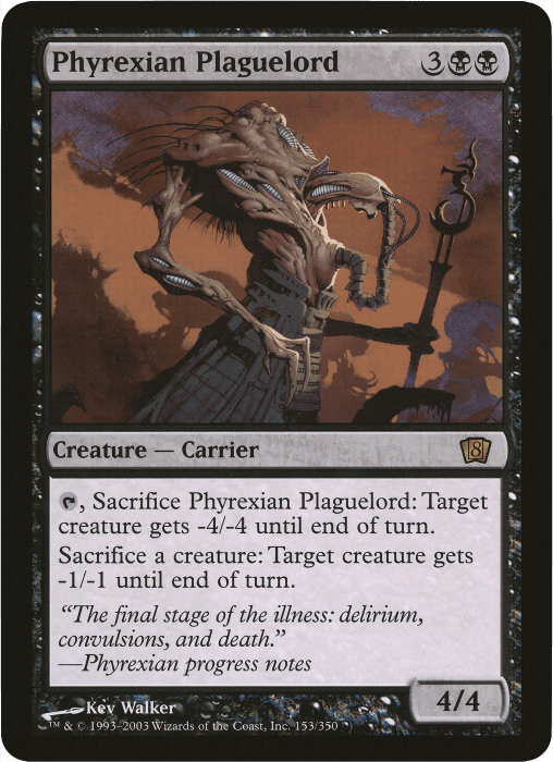 Phyrexian Plaguelord (Oversized) [Eighth Edition Box Topper] MTG Single Magic: The Gathering  | Multizone: Comics And Games