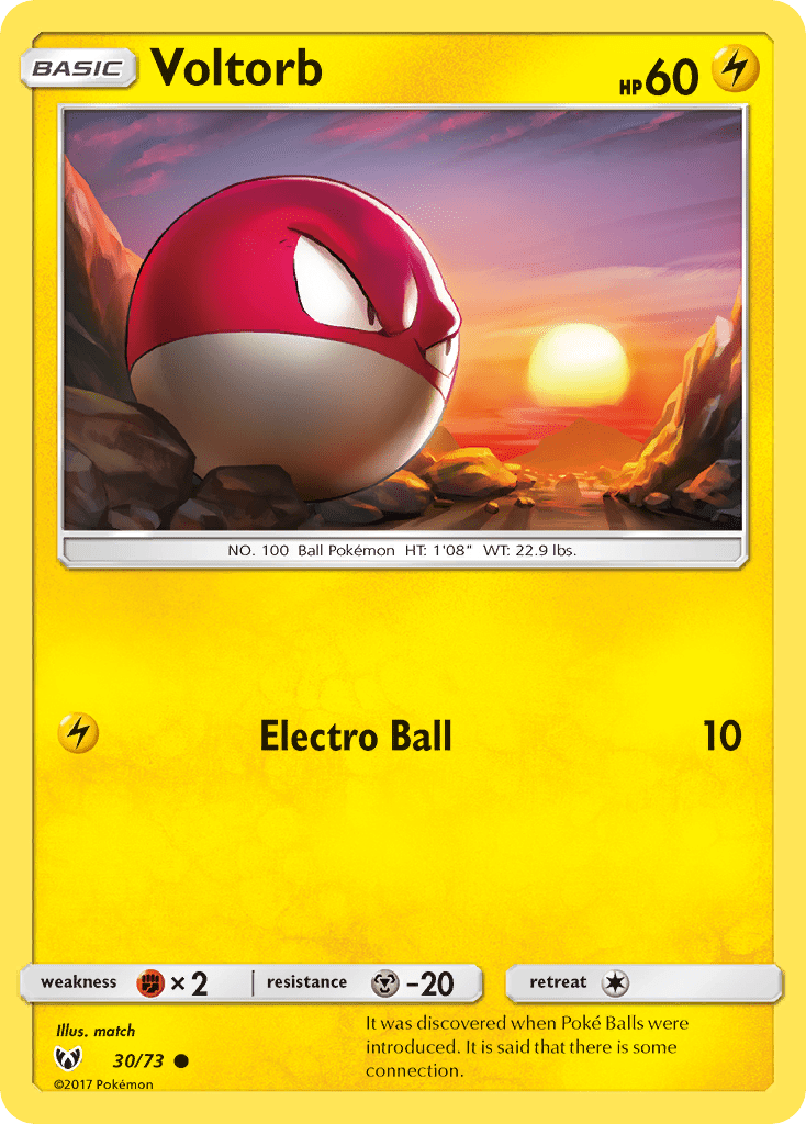 Voltorb (30/73) [Sun & Moon: Shining Legends] Pokemon Single Pokémon  | Multizone: Comics And Games