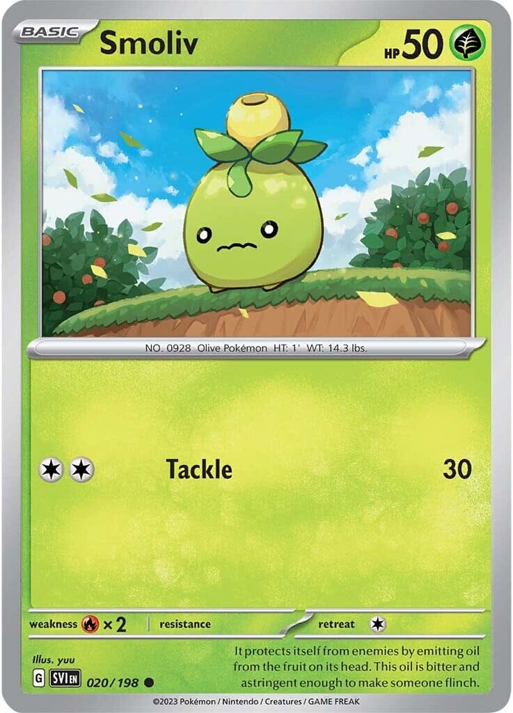 Smoliv (020/198) [Scarlet & Violet: Base Set] Pokemon Single Pokémon  | Multizone: Comics And Games