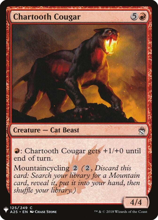Chartooth Cougar [Mystery Booster] MTG Single Magic: The Gathering  | Multizone: Comics And Games