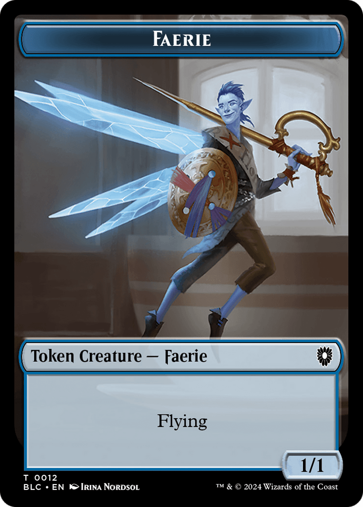 Spirit // Faerie Double-Sided Token [Bloomburrow Commander Tokens] MTG Single Magic: The Gathering  | Multizone: Comics And Games