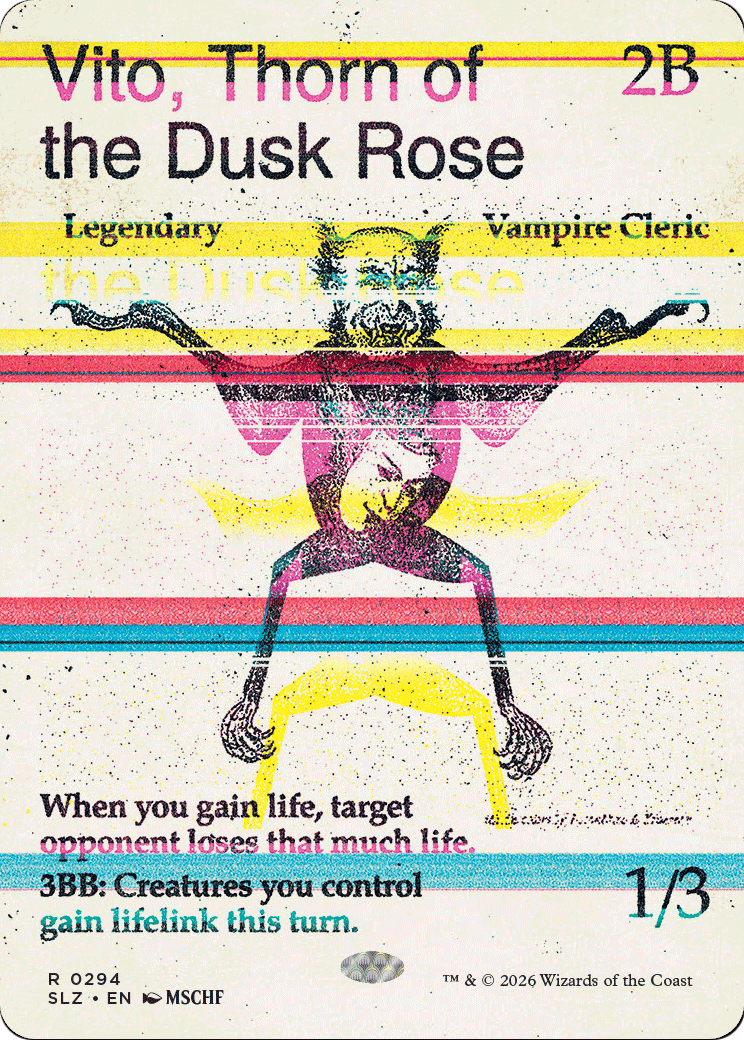 Vito, Thorn of the Dusk Rose (0294) [Secret Lair x MSCHF: The Zeta Set] MTG Single Magic: The Gathering  | Multizone: Comics And Games