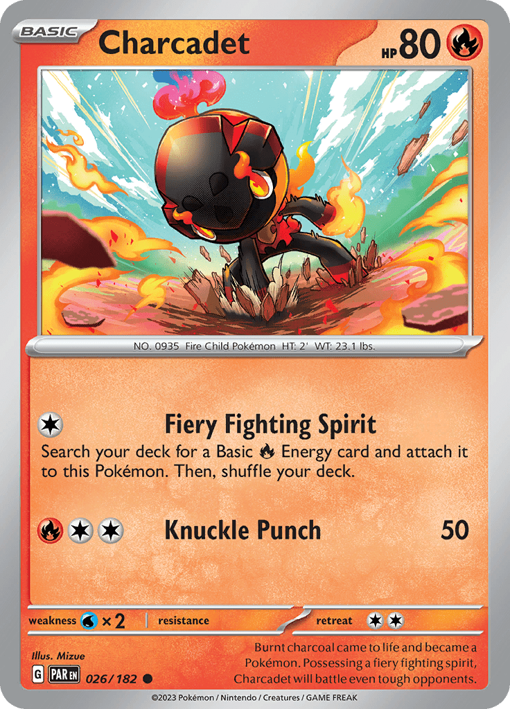 Charcadet (026/182) [Scarlet & Violet: Paradox Rift] Pokemon Single Pokémon  | Multizone: Comics And Games
