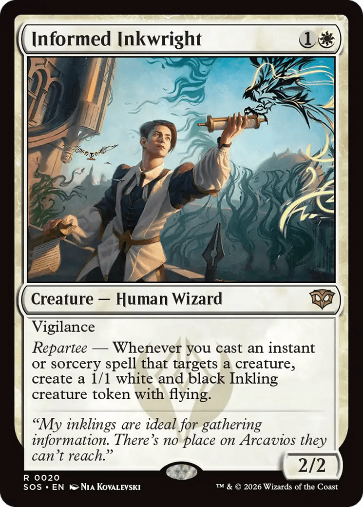 Informed Inkwright [Secrets of Strixhaven] MTG Single Magic: The Gathering  | Multizone: Comics And Games
