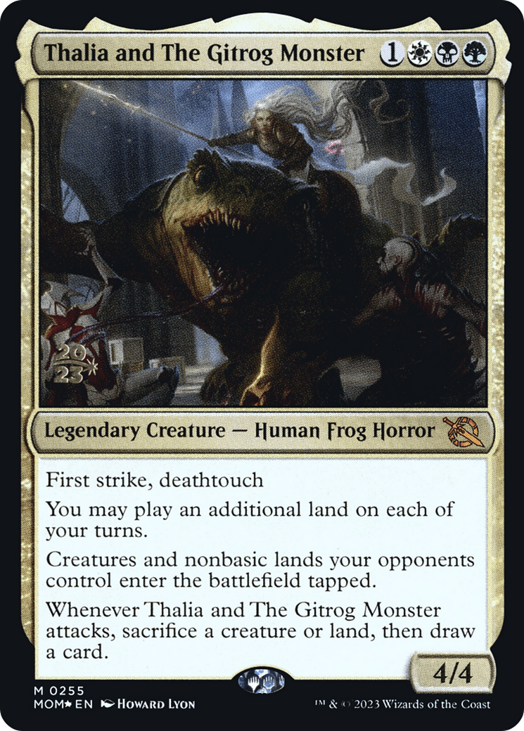 Thalia and The Gitrog Monster [March of the Machine Prerelease Promos] MTG Single Magic: The Gathering  | Multizone: Comics And Games