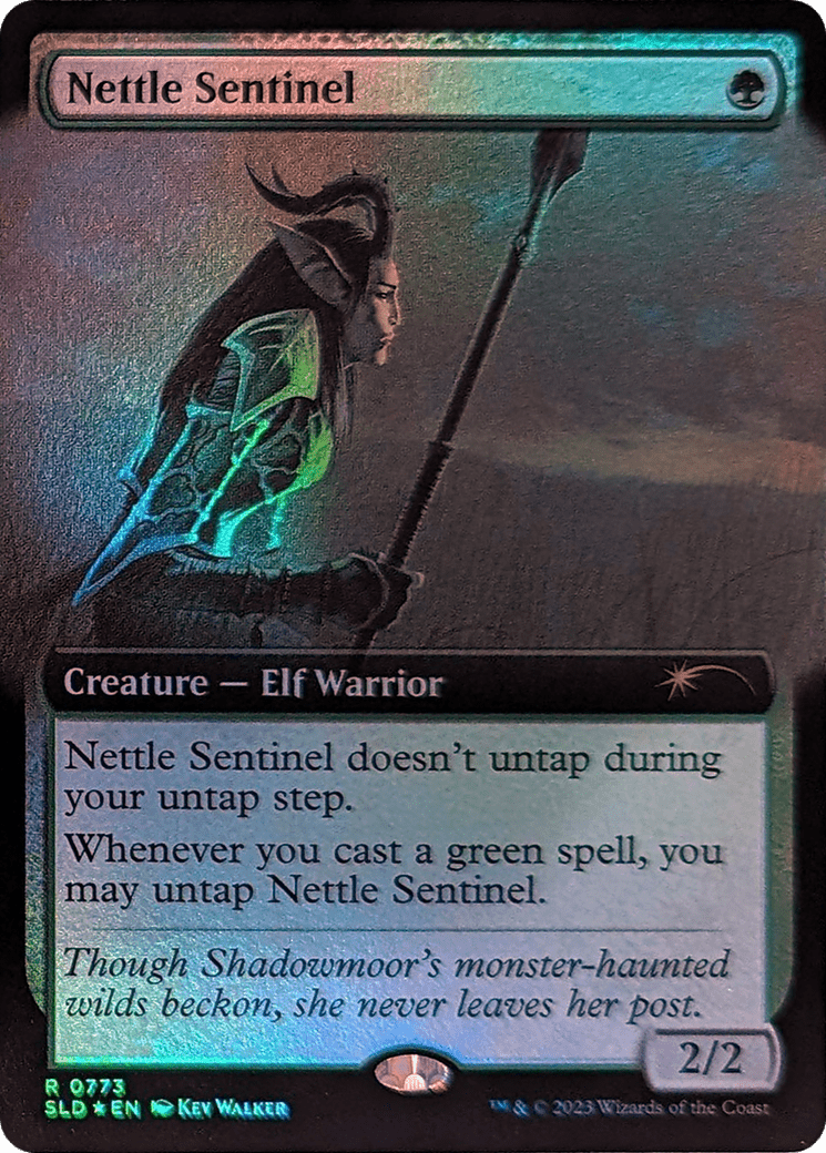 Nettle Sentinel (Extended Art) [Secret Lair Drop Series] MTG Single Magic: The Gathering  | Multizone: Comics And Games