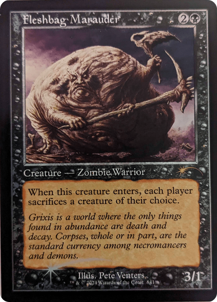 Fleshbag Marauder (841) (Retro Frame) [Secret Lair Drop Series] MTG Single Magic: The Gathering  | Multizone: Comics And Games