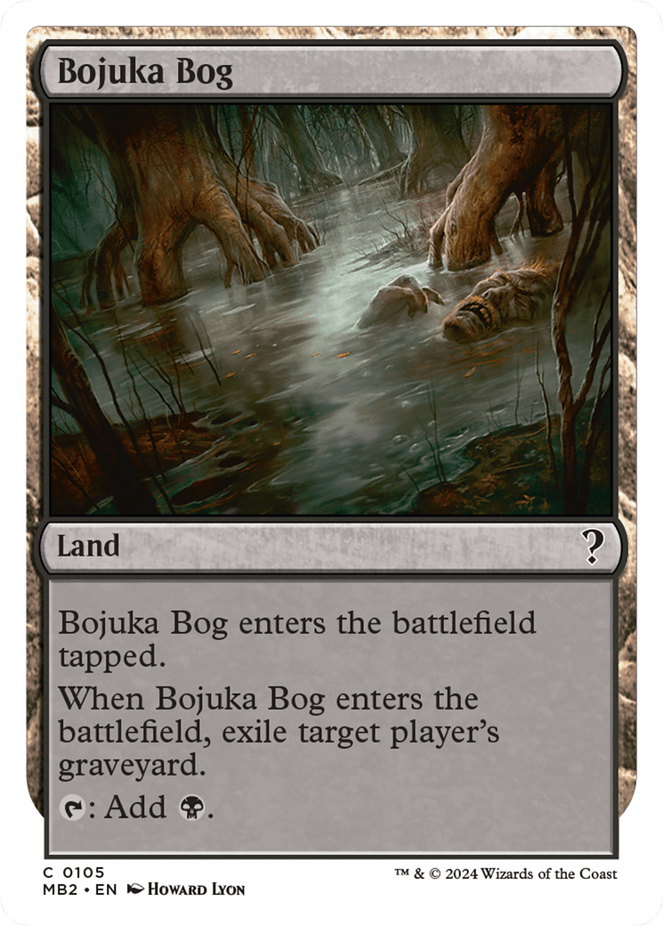 Bojuka Bog (White Border) [Mystery Booster 2] MTG Single Magic: The Gathering  | Multizone: Comics And Games
