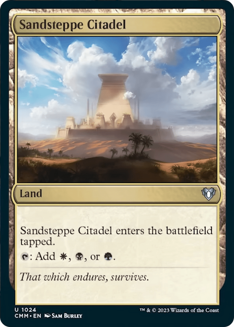 Sandsteppe Citadel [Commander Masters] MTG Single Magic: The Gathering  | Multizone: Comics And Games