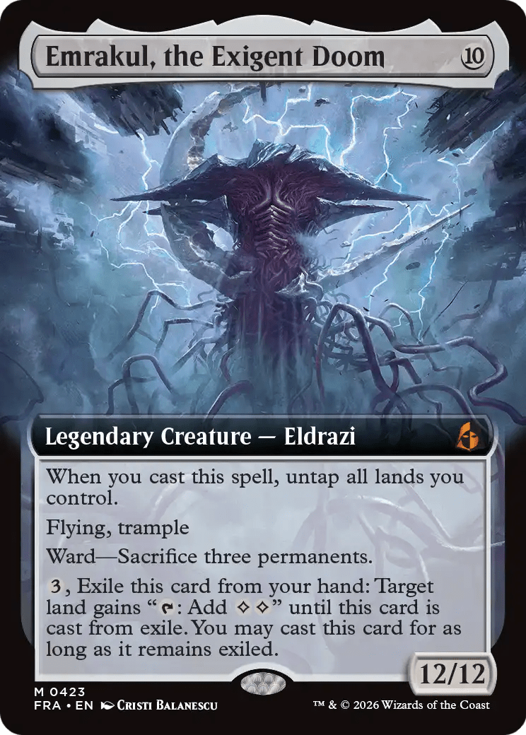 Emrakul, the Exigent Doom (Extended Art) [Reality Fracture] MTG Single Magic: The Gathering  | Multizone: Comics And Games