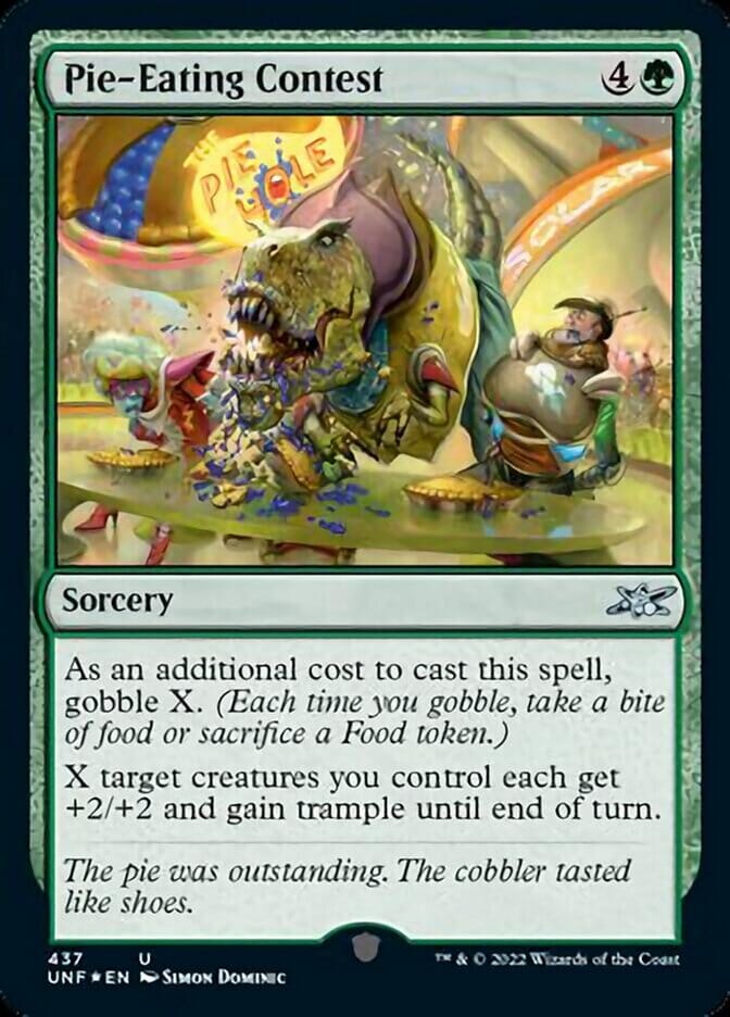 Pie-Eating Contest (Galaxy Foil) [Unfinity] MTG Single Magic: The Gathering  | Multizone: Comics And Games