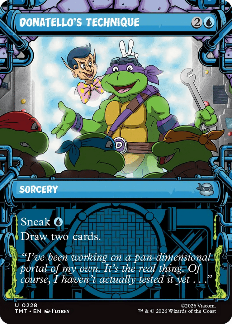 Donatello's Technique (Showcase) [Teenage Mutant Ninja Turtles] MTG Single Magic: The Gathering  | Multizone: Comics And Games
