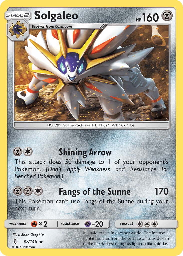 Solgaleo (87/145) [Sun & Moon: Guardians Rising] Pokemon Single Pokémon  | Multizone: Comics And Games