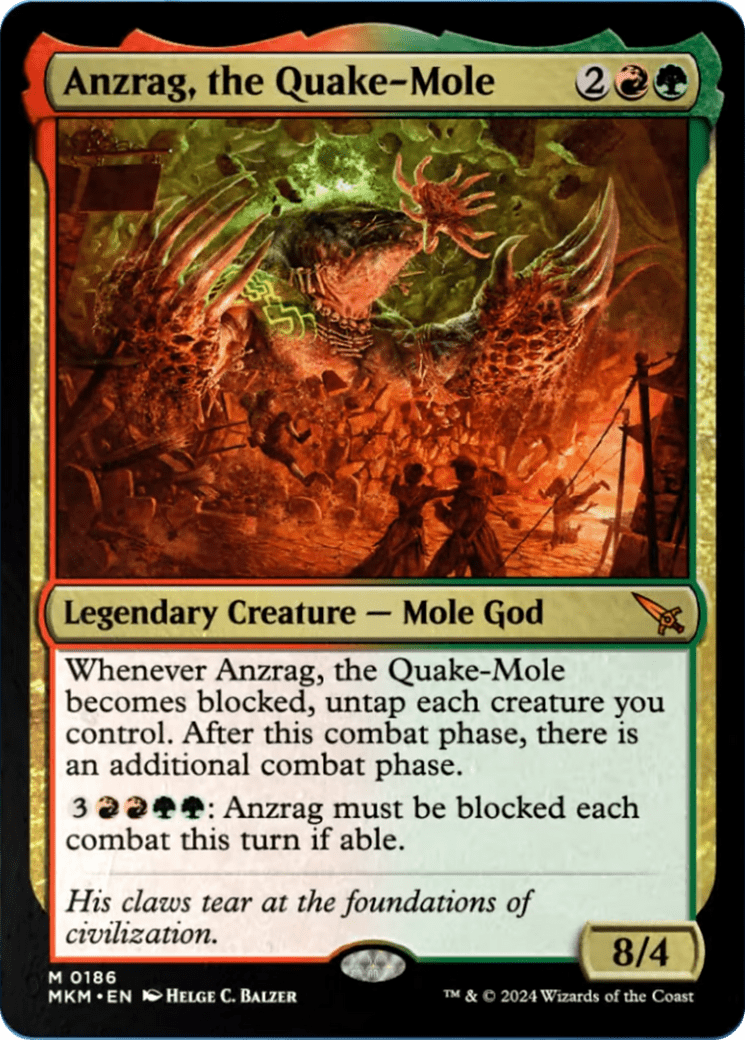 Anzrag, the Quake-Mole [Murders at Karlov Manor] MTG Single Magic: The Gathering  | Multizone: Comics And Games