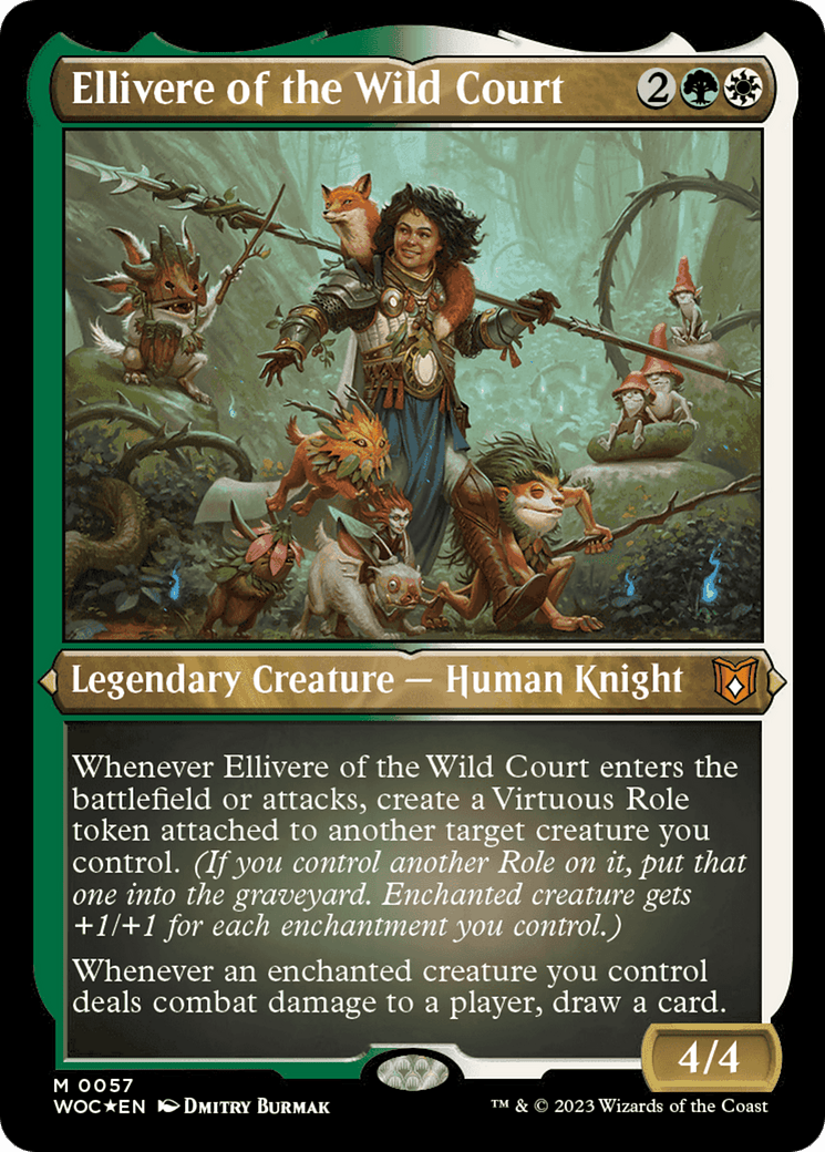 Ellivere of the Wild Court (Display Commander) [Wilds of Eldraine Commander] MTG Single Magic: The Gathering  | Multizone: Comics And Games