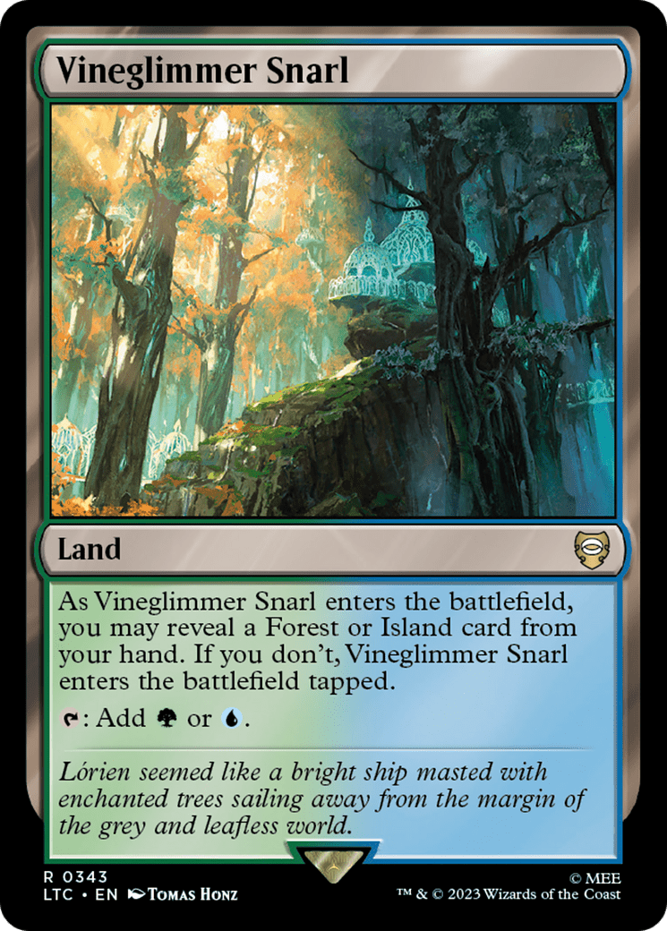 Vineglimmer Snarl [The Lord of the Rings: Tales of Middle-Earth Commander] MTG Single Magic: The Gathering  | Multizone: Comics And Games