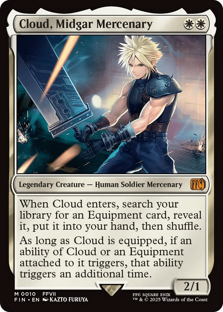 Cloud, Midgar Mercenary [FINAL FANTASY] MTG Single Magic: The Gathering  | Multizone: Comics And Games