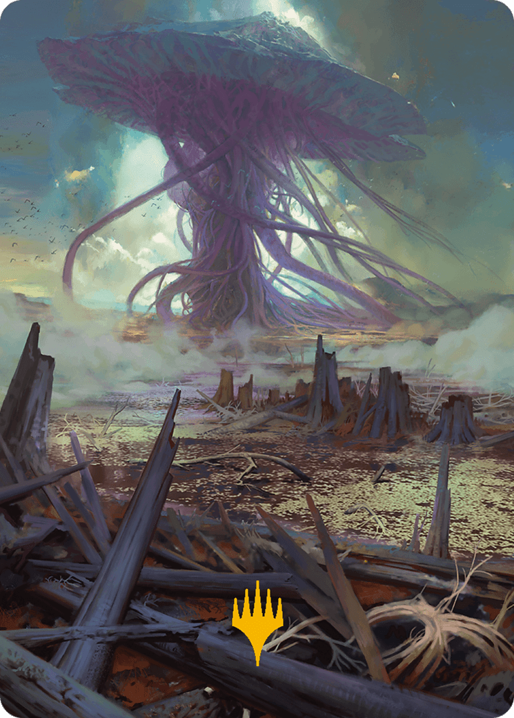 Swamp Art Card (Gold-Stamped Planeswalker Symbol) [Modern Horizons 3 Art Series] MTG Single Magic: The Gathering  | Multizone: Comics And Games