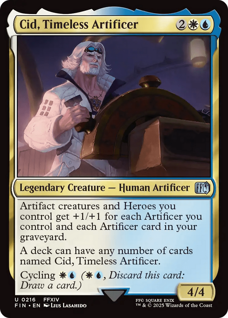 Cid, Timeless Artificer (0216) [FINAL FANTASY] MTG Single Magic: The Gathering  | Multizone: Comics And Games