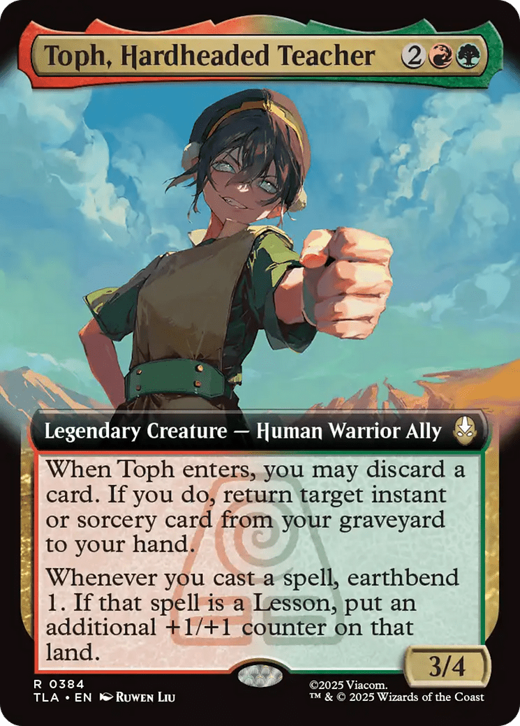 Toph, Hardheaded Teacher (Extended Art) [Avatar: The Last Airbender] MTG Single Magic: The Gathering  | Multizone: Comics And Games