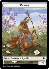 Rabbit // Splash Lasher Double-Sided Token [Bloomburrow Tokens] MTG Single Magic: The Gathering  | Multizone: Comics And Games