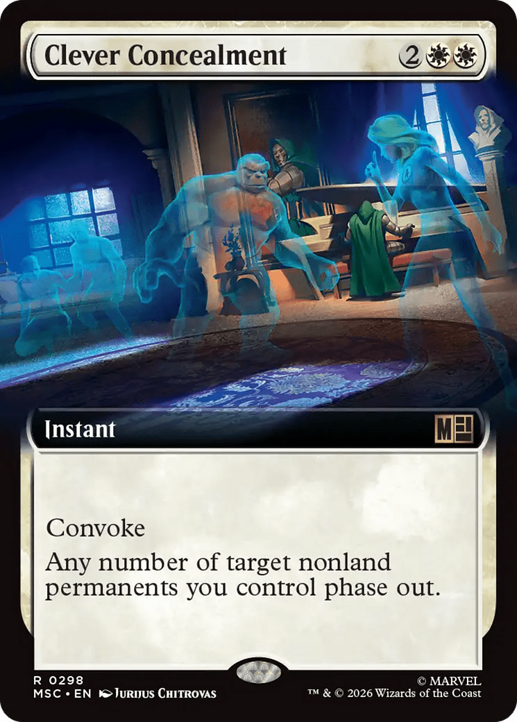 Clever Concealment (Extended Art) [Marvel Super Heroes Commander] MTG Single Magic: The Gathering  | Multizone: Comics And Games