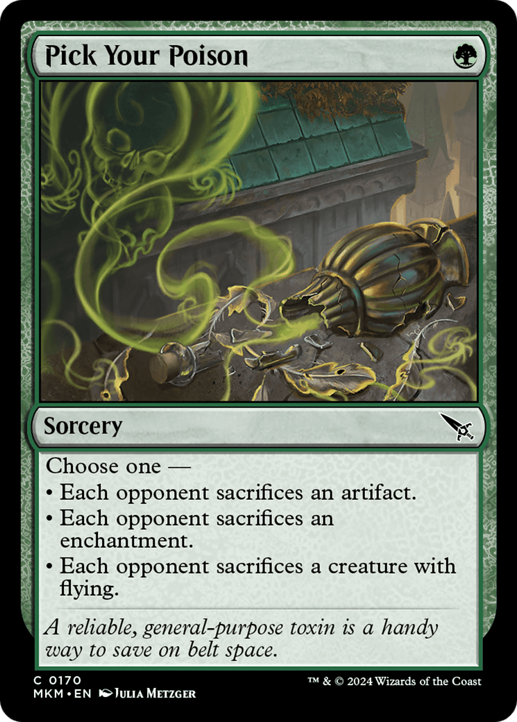 Pick Your Poison [Murders at Karlov Manor] MTG Single Magic: The Gathering  | Multizone: Comics And Games