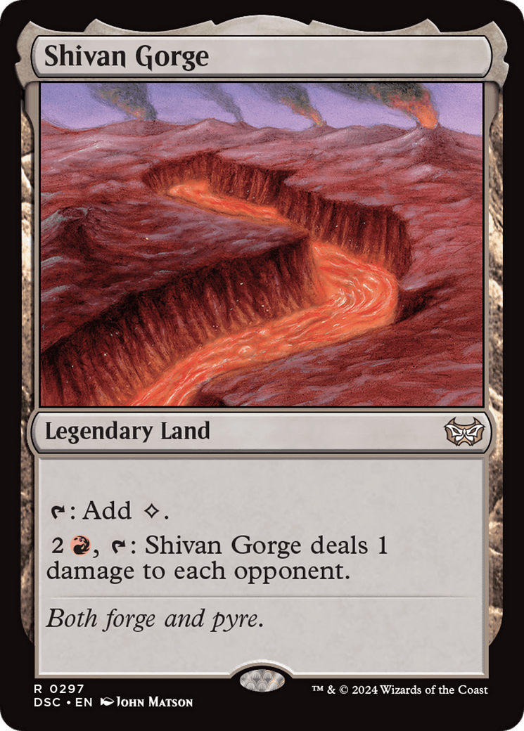 Shivan Gorge [Duskmourn: House of Horror Commander] MTG Single Magic: The Gathering  | Multizone: Comics And Games