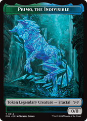 Primo, the Indivisible // Manifest Double-Sided Token [Duskmourn: House of Horror Tokens] MTG Single Magic: The Gathering  | Multizone: Comics And Games