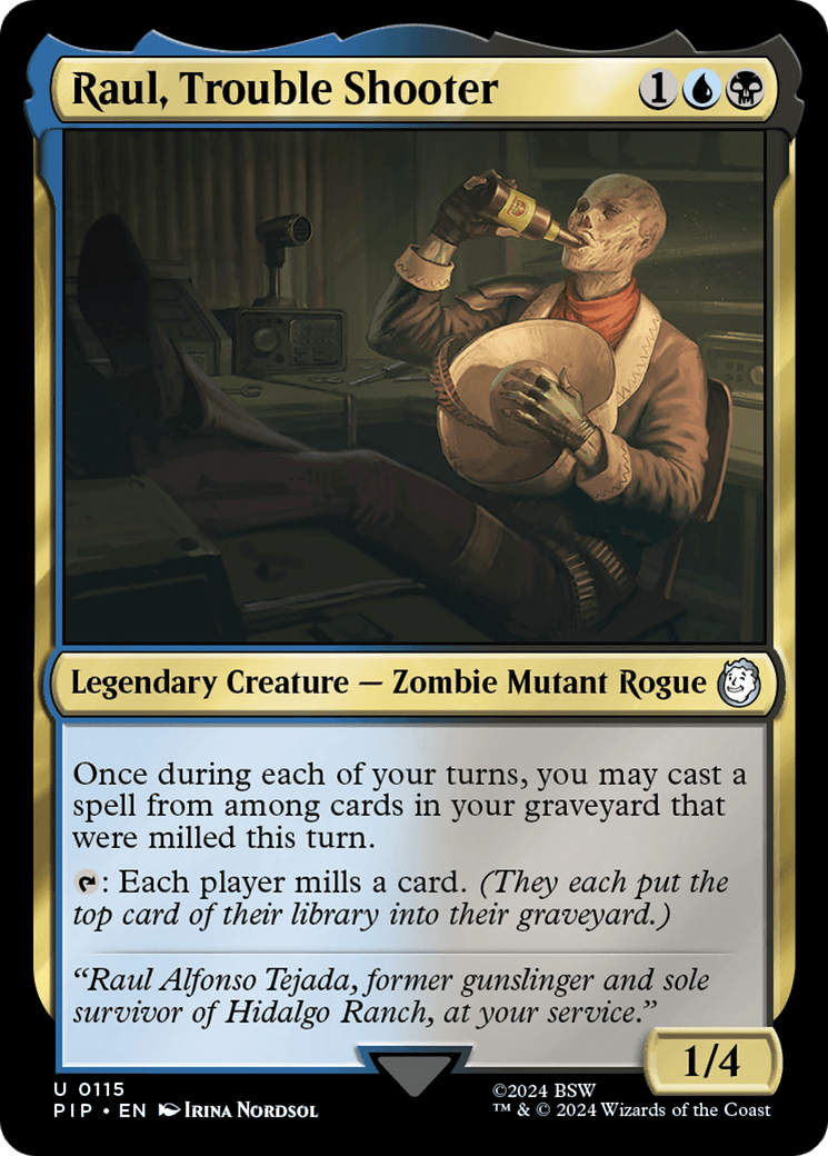 Raul, Trouble Shooter [Fallout] MTG Single Magic: The Gathering  | Multizone: Comics And Games