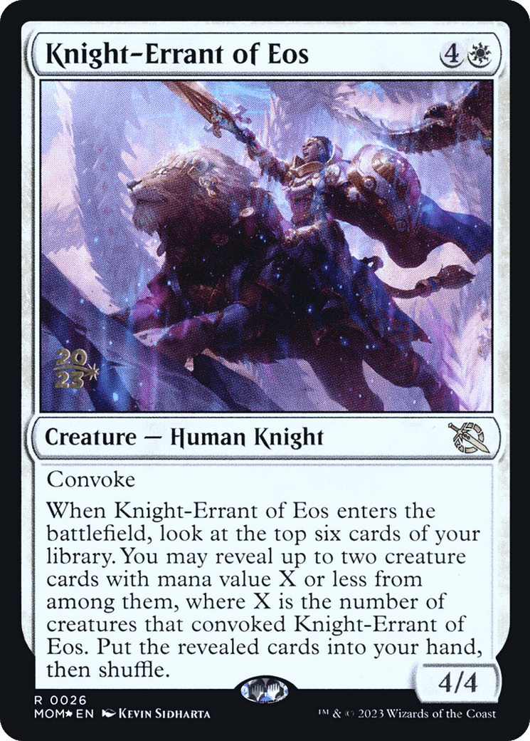 Knight-Errant of Eos [March of the Machine Prerelease Promos] MTG Single Magic: The Gathering  | Multizone: Comics And Games