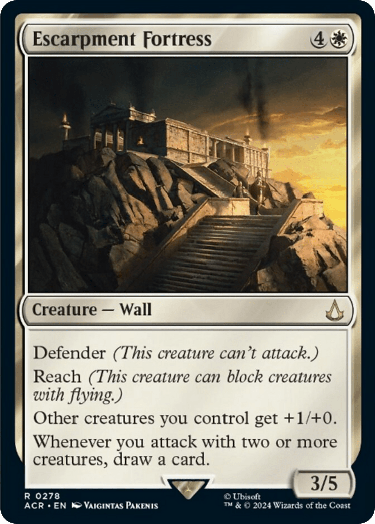 Escarpment Fortress [Assassin's Creed] MTG Single Magic: The Gathering  | Multizone: Comics And Games