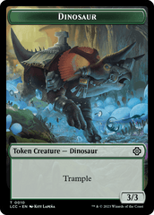 Elephant // Dinosaur (0010) Double-Sided Token [The Lost Caverns of Ixalan Commander Tokens] MTG Single Magic: The Gathering  | Multizone: Comics And Games