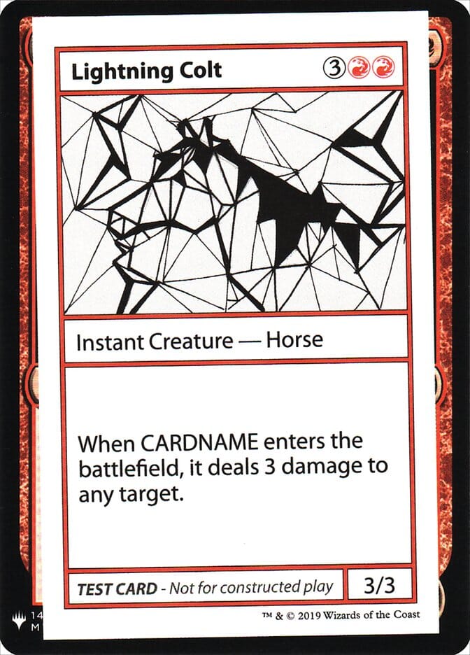 Lightning Colt [Mystery Booster Playtest Cards] MTG Single Magic: The Gathering  | Multizone: Comics And Games