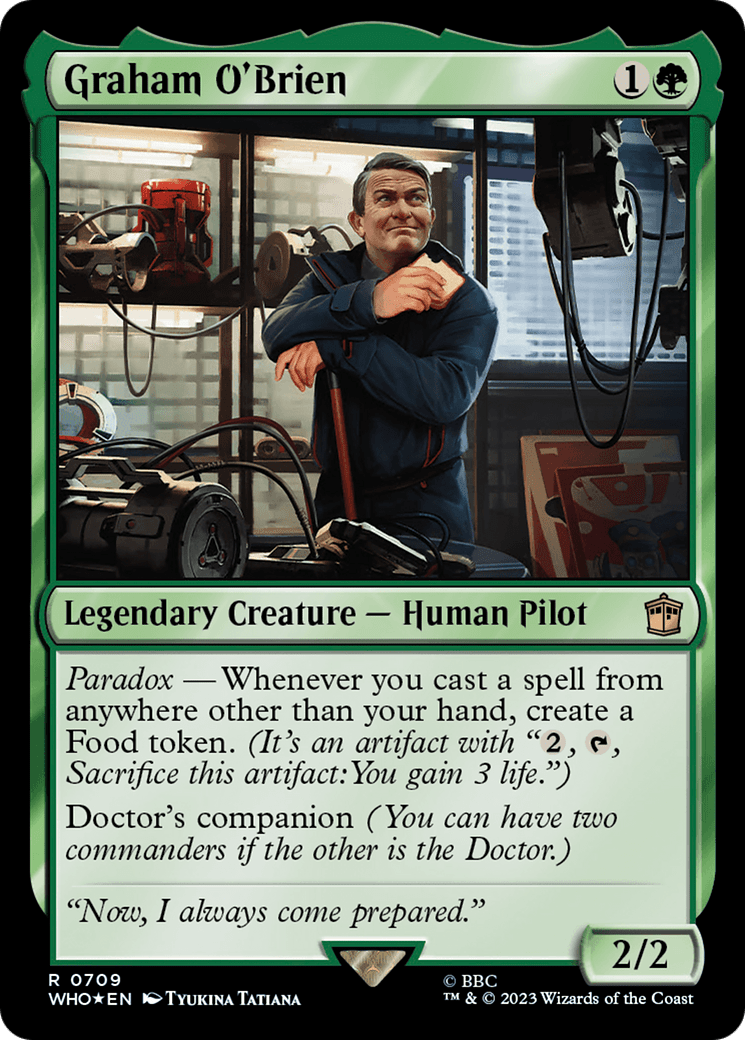 Graham O'Brien (Surge Foil) [Doctor Who] MTG Single Magic: The Gathering  | Multizone: Comics And Games