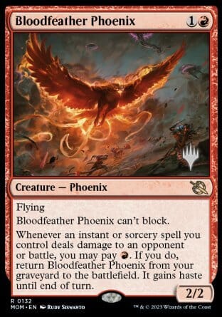 Bloodfeather Phoenix (Promo Pack) [March of the Machine Promos] MTG Single Magic: The Gathering  | Multizone: Comics And Games