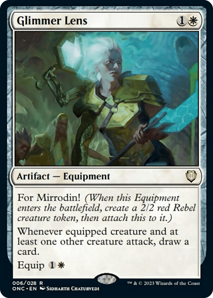 Glimmer Lens [Phyrexia: All Will Be One Commander] MTG Single Magic: The Gathering  | Multizone: Comics And Games