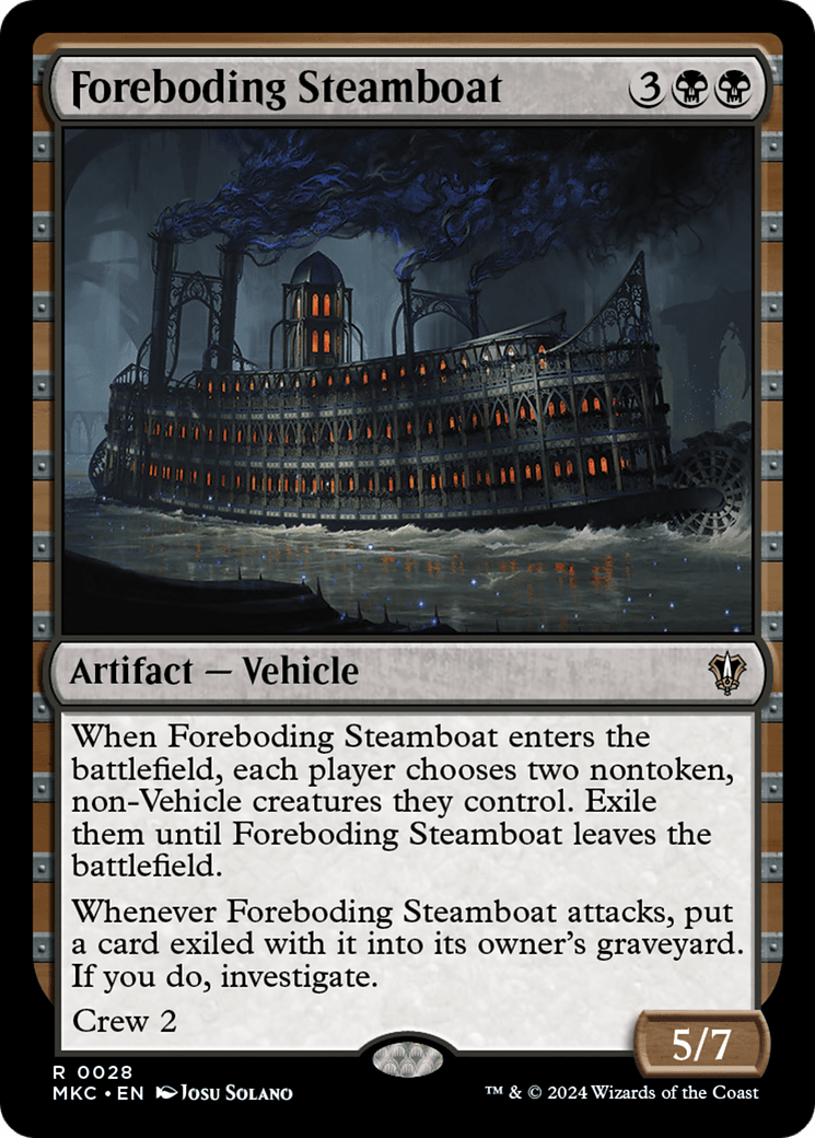 Foreboding Steamboat [Murders at Karlov Manor Commander] MTG Single Magic: The Gathering  | Multizone: Comics And Games