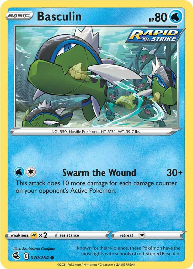 Basculin (070/264) [Sword & Shield: Fusion Strike] Pokemon Single Pokémon  | Multizone: Comics And Games