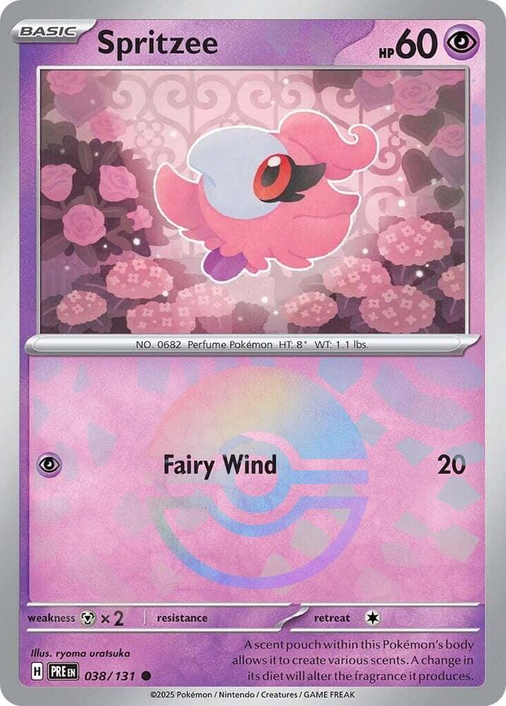Spritzee (038/131) (Poke Ball Pattern) [Scarlet & Violet: Prismatic Evolutions] Pokemon Single Pokémon  | Multizone: Comics And Games