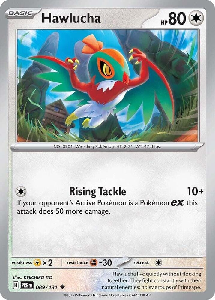 Hawlucha (089/131) [Scarlet & Violet: Prismatic Evolutions] Pokemon Single Pokémon  | Multizone: Comics And Games
