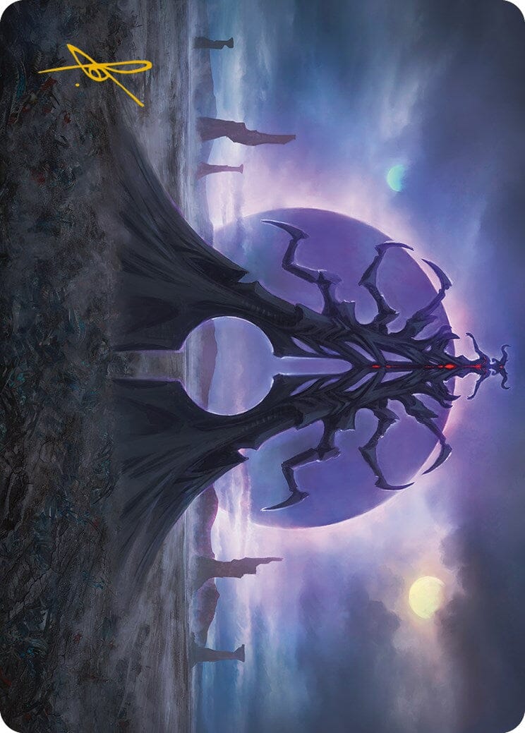Black Sun's Twilight Art Card (Gold-Stamped Signature) [Phyrexia: All Will Be One Art Series] MTG Single Magic: The Gathering  | Multizone: Comics And Games